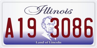 IL license plate A193086