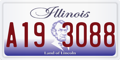 IL license plate A193088