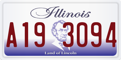 IL license plate A193094