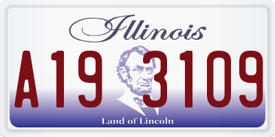 IL license plate A193109