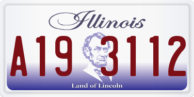 IL license plate A193112