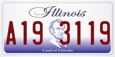 IL license plate A193119