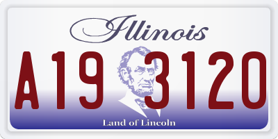IL license plate A193120