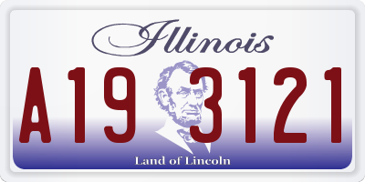 IL license plate A193121