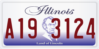 IL license plate A193124