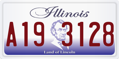 IL license plate A193128