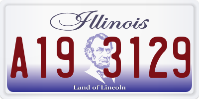 IL license plate A193129