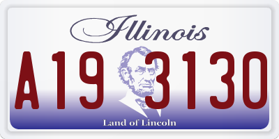 IL license plate A193130