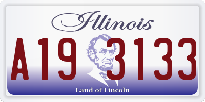 IL license plate A193133
