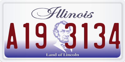 IL license plate A193134