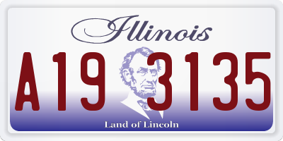 IL license plate A193135
