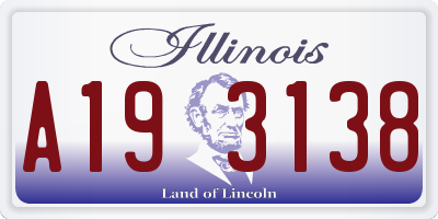 IL license plate A193138