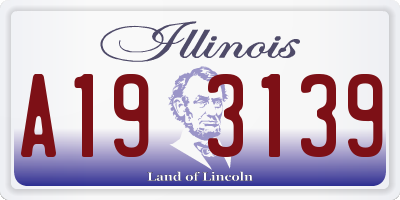 IL license plate A193139