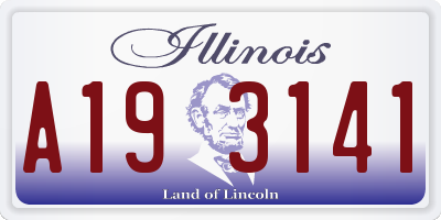 IL license plate A193141