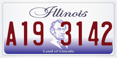 IL license plate A193142