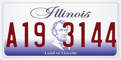 IL license plate A193144