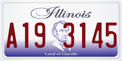 IL license plate A193145