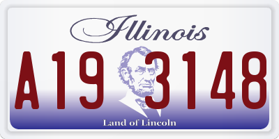 IL license plate A193148