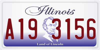 IL license plate A193156