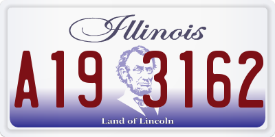 IL license plate A193162