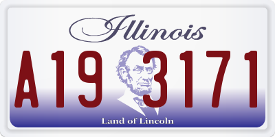 IL license plate A193171
