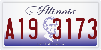 IL license plate A193173