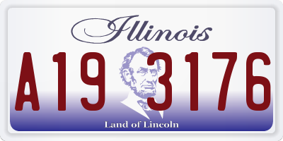 IL license plate A193176