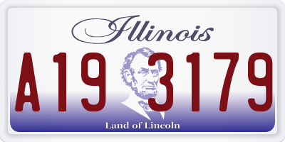 IL license plate A193179
