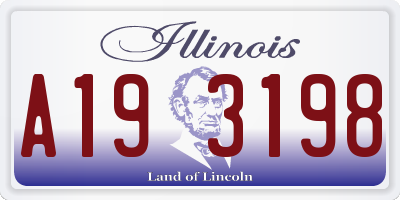 IL license plate A193198