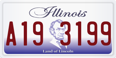 IL license plate A193199