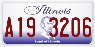 IL license plate A193206