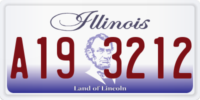IL license plate A193212