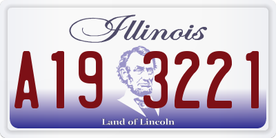 IL license plate A193221
