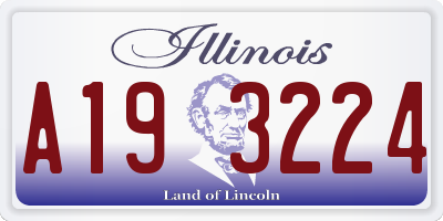 IL license plate A193224