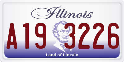 IL license plate A193226