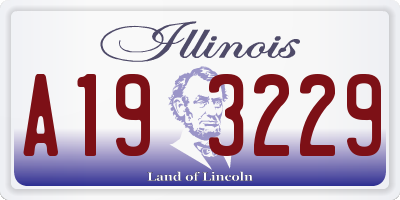 IL license plate A193229