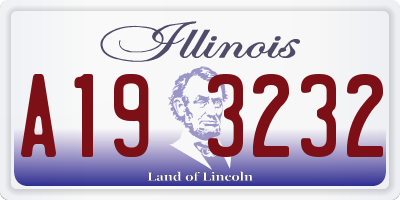 IL license plate A193232