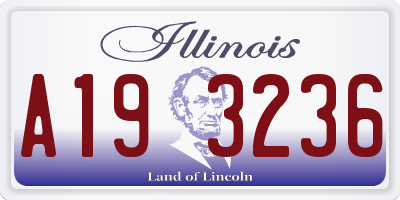 IL license plate A193236