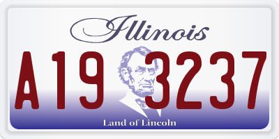 IL license plate A193237