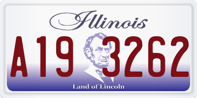 IL license plate A193262