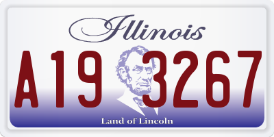 IL license plate A193267