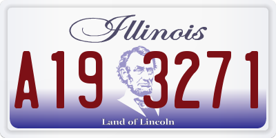 IL license plate A193271