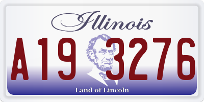 IL license plate A193276