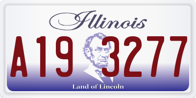 IL license plate A193277