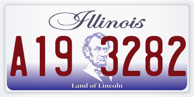 IL license plate A193282