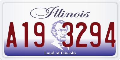 IL license plate A193294