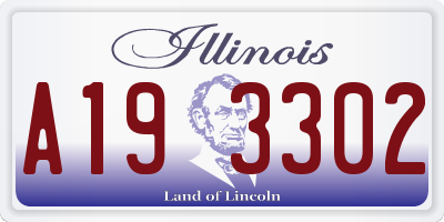 IL license plate A193302