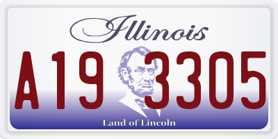 IL license plate A193305