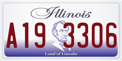 IL license plate A193306