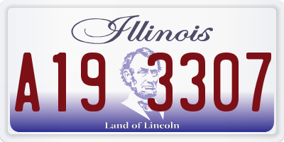 IL license plate A193307